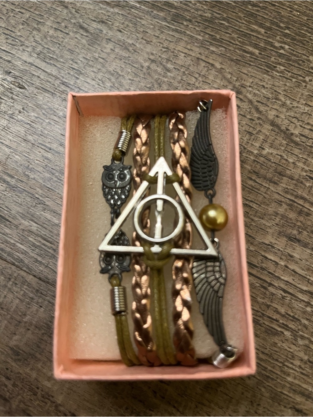 Handmade Deathly Hallows Bracelet